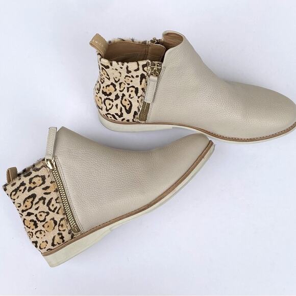 Rollie Booties 7 leather ankle boots Neutral Fall Leopard winter Casual Comfort - Picture 3 of 14